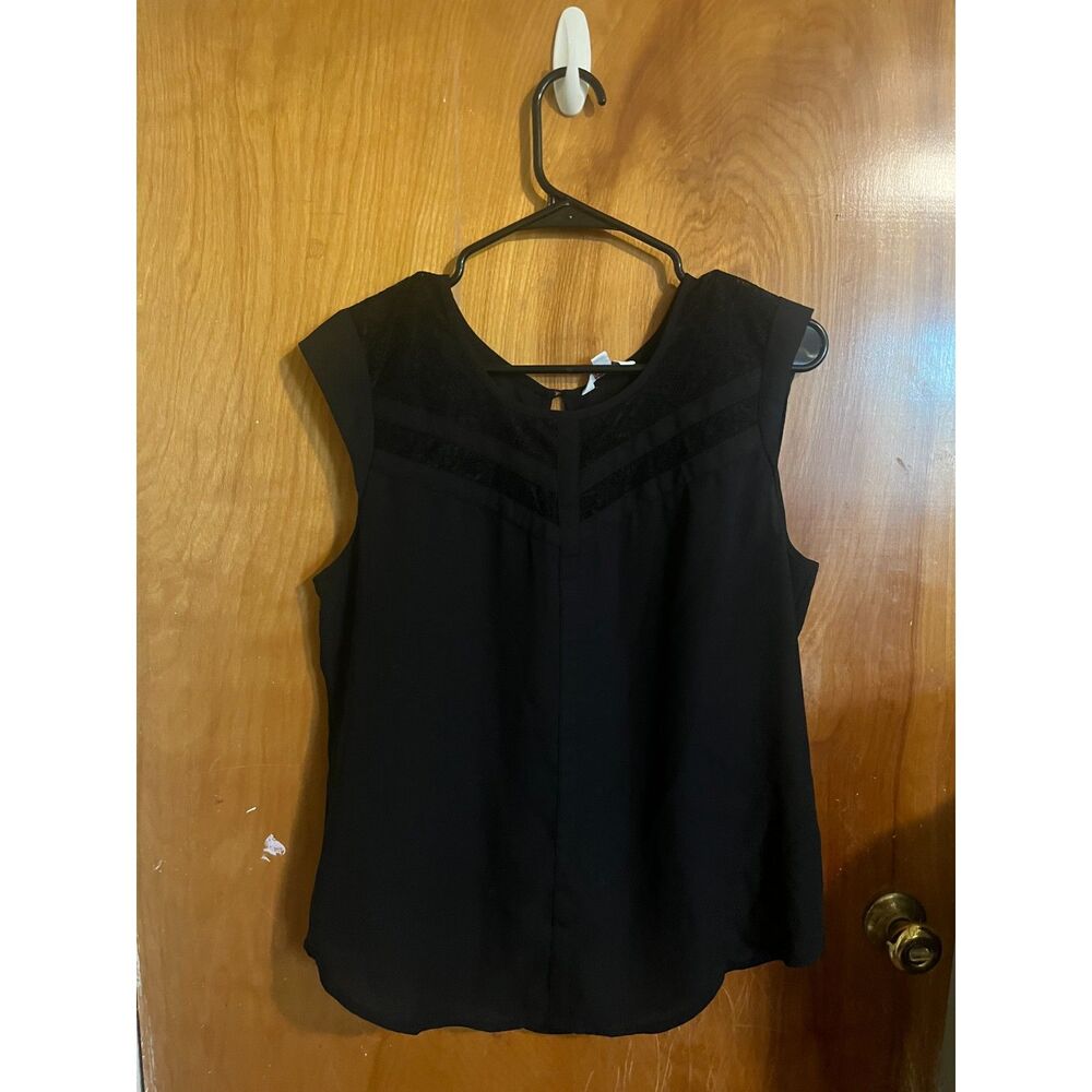Candie's Black Sheer Tank Top